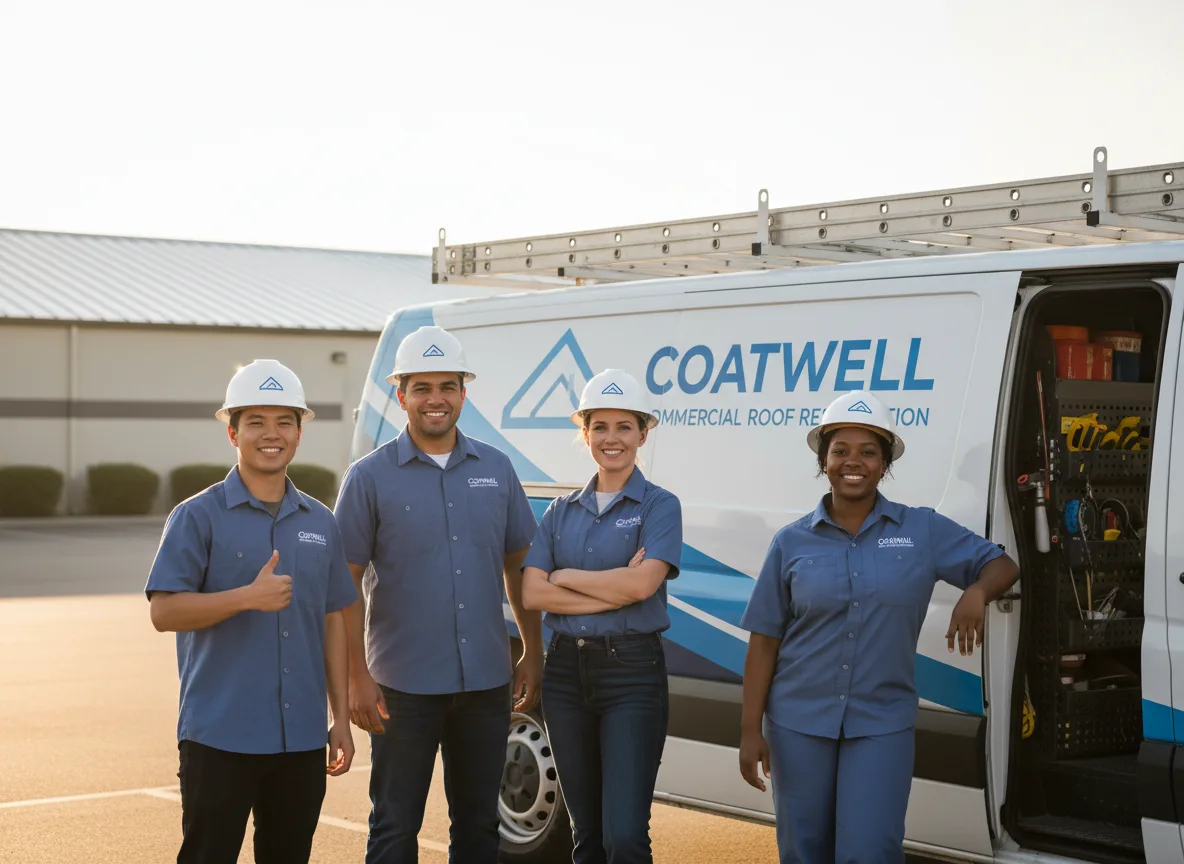 Commercial roof coating company in Wesley, IA